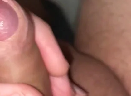 Jerking off Small Tiny Uncut Dick with Cumshot