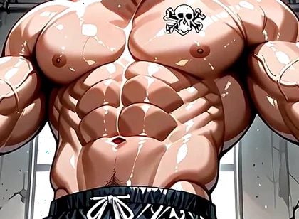 Ai Men with Huge Muscles