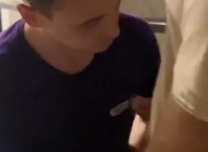 Blowing a Hung Stud in the Stairwell