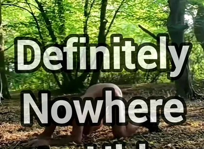 Ass up in Public Woodland