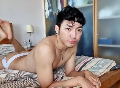 Fucking My Hot Asian Twink Step Brother in Our Dads Bed Part 1