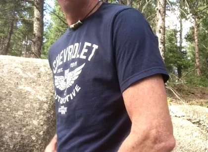 Pornstar Adam Kaye Jacks off in the Woods
