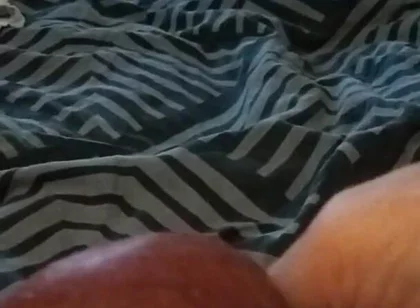 My Friend Lies on the Bed and Plays with His Big Cock