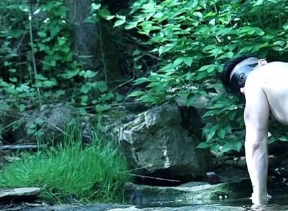 Flexing by the Waterfall, Trying to Sneak a Little Private Moment…