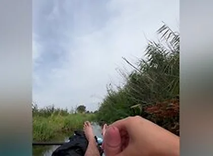 One Guy Fun In River