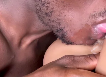 Licking Realistic Silicone Pussy Doll