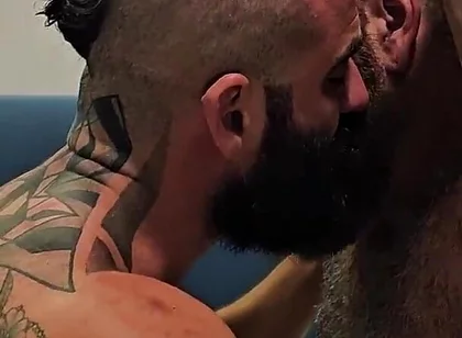 Master's Cock Fucks Juicy Hairy Hole. Bearded Master Fucks Robhairy