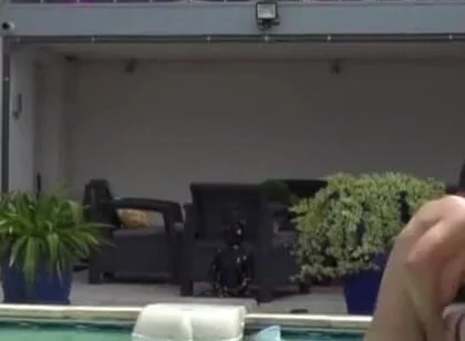 Twink fucked raw by his friend in the swimming pool