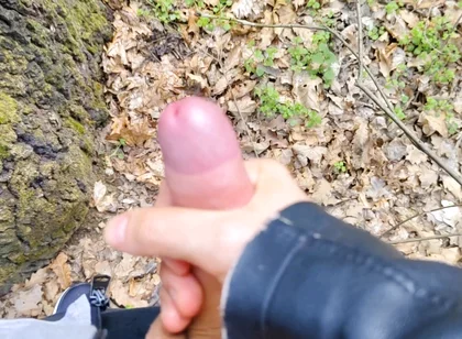 Outdoor Piss, Wank and Cum