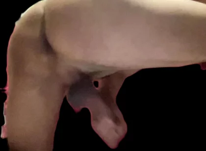 Masturbating with His Back Turned.