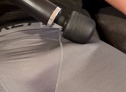Guess What Daddy Dreaming About When His Cock Hardens Under the Vibration From Massage Machine and Makes It Cum - John Delove