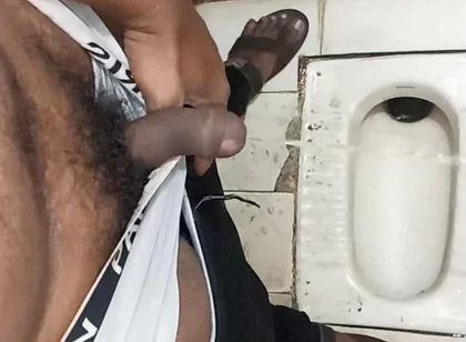 Indian Boy Outdoor Masterbate with Big Cock